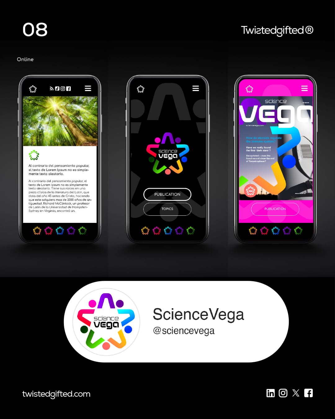 ScienceVega Brand - Case-Study By Twistedgifted