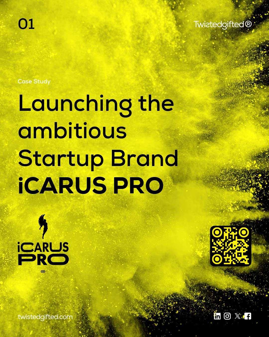 Case Study: Launching the ambitious Startup Brand iCARUS PRO. By Twistedgifted