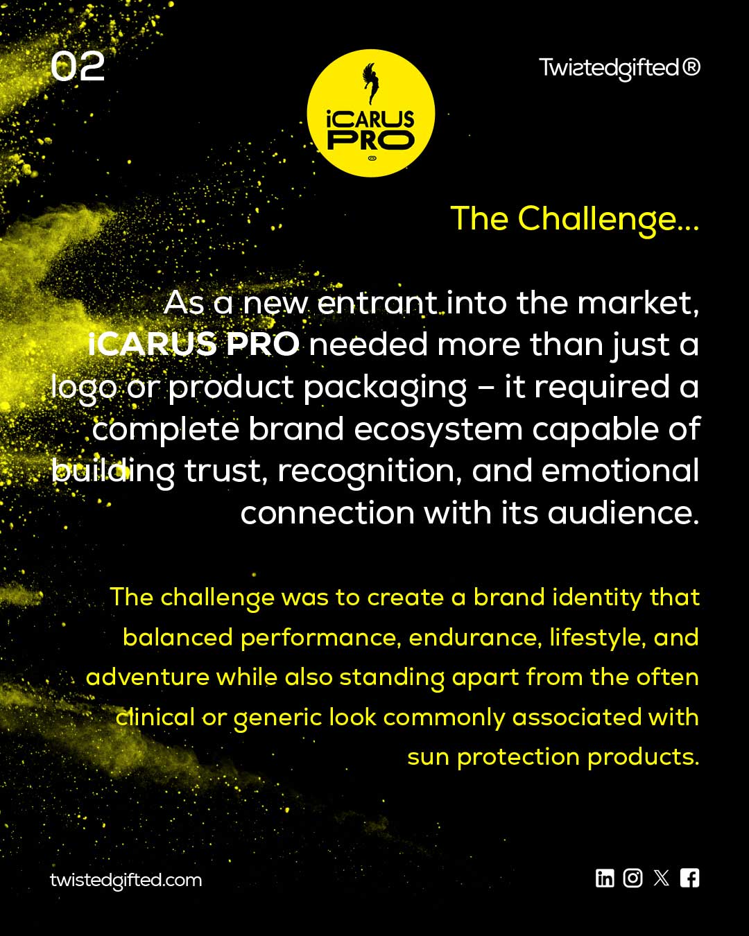 Case Study: Launching the ambitious Startup Brand iCARUS PRO. By Twistedgifted