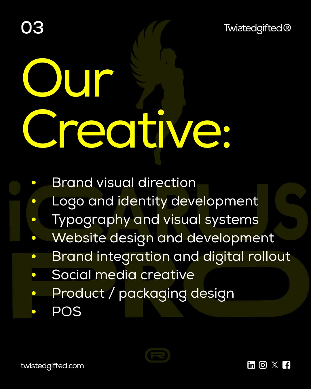 Case Study: Launching the ambitious Startup Brand iCARUS PRO. By Twistedgifted