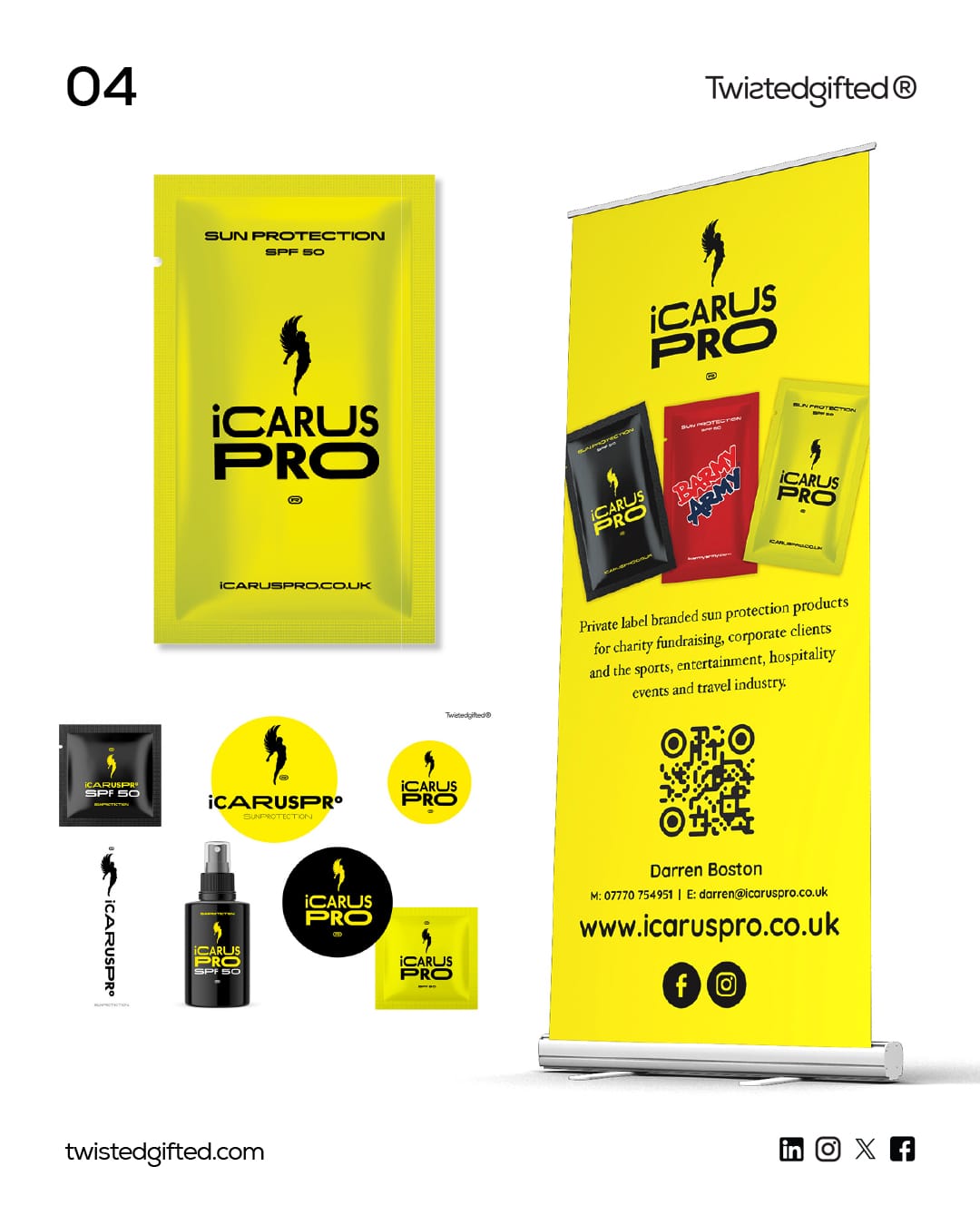 Case Study: Launching the ambitious Startup Brand iCARUS PRO. By Twistedgifted