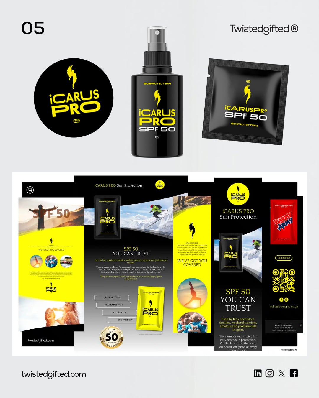 Case Study: Launching the ambitious Startup Brand iCARUS PRO. By Twistedgifted